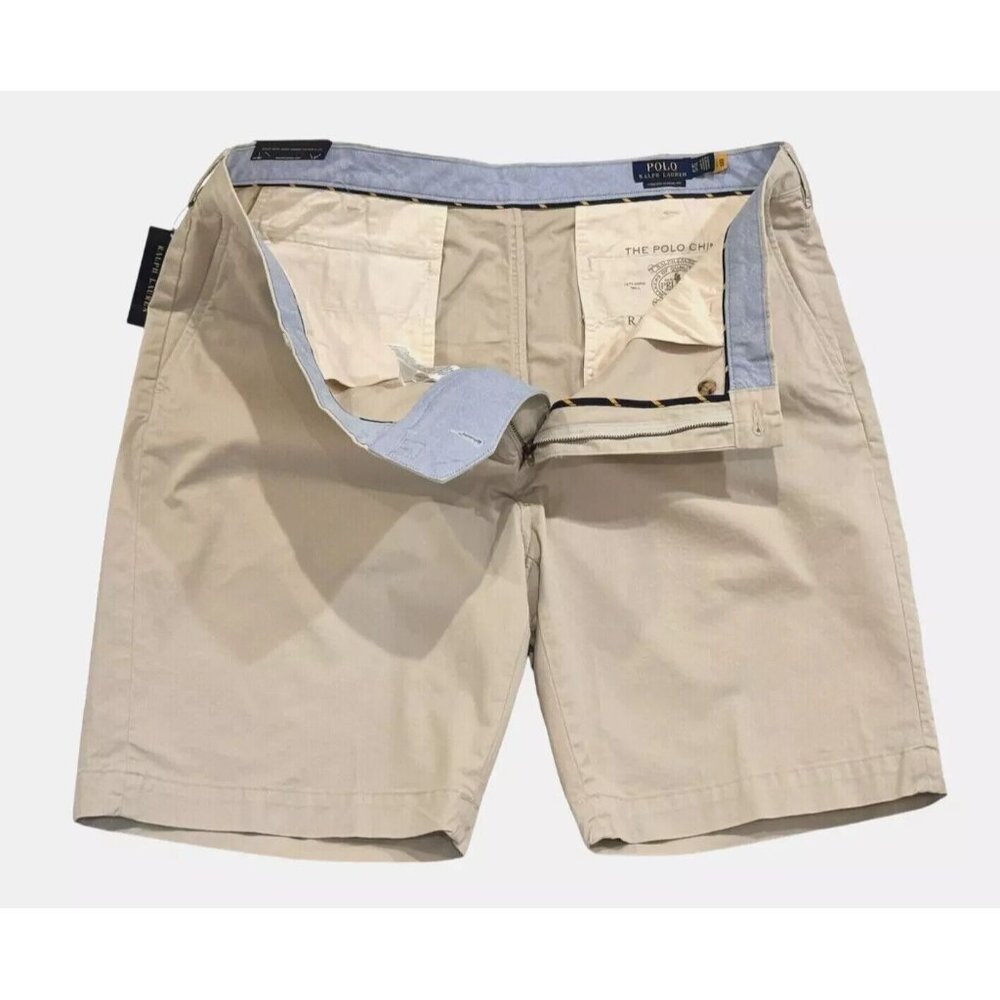 Polo Ralph Lauren Mens Big & Tall 40T Beige Stretch Classic Fit 10" Chino Shorts - Picture 3 of 7